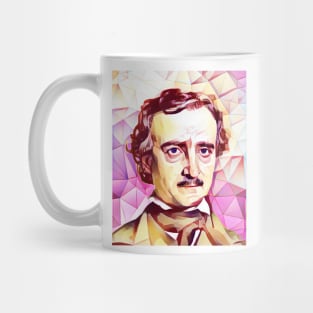 Edgar Allan Poe Pink Portrait | Edgar Allan Poe Artwork 13 Mug